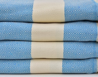 Coperta turchese regalo coperta divano coperta turca 79"x90" coperta turca copriletto turco asciugamano turco coperta da spiaggia D-101