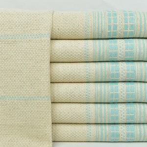 Embroidered Dish Towel, Organic Kitchen Towel, Mint Towel, 20x40 Inches Linen Towel, Bridesmaid Gift, Dish Towel, Turkey Towel,