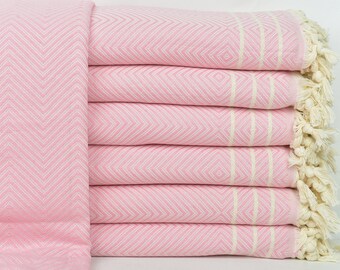 Wholesale Blankets, Wedding Gift Blankets, Pink Blanket, Diamond Blanket, 71x95 Inches Designer Bedspread, Oversize Blanket,