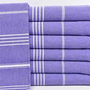 40x71 Inches Turkish Bath Towel, Custom Towel, Dark Purple Towel, Striped Towel, Embroidery Beach Towel, Sauna Towel, Decorative Towel,
