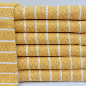 Wedding Gift Towel Handmade Towel Bohemian Towel Turkish Towel Yellow Peshtemal Soft Towel Towel Spa Towel Turkish Peshtemal 40&quot;x70&quot; B-01