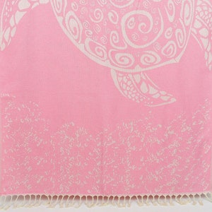 Wedding Favors for Guests, Turkish Beach Towel, Pink Towel, Carretta Towel, Patterned Towel, Animal Towel, Print Towel, 40x71 Inches Towel