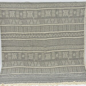 Gift Blankets For Wedding Turkish Blanket Aztec Blanket Gray Blanket Decorative Bedspread 95&quot;x99&quot; Cozy Blanket Turkish Bedspread D005