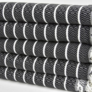 Black Towel Soft Towel Turkey Towel Peshtemal Towel Handmade Towel Hammam Towel Sauna Towel Turkish Towel Turkish Peshtemal 40&quot;x70&quot; B-01
