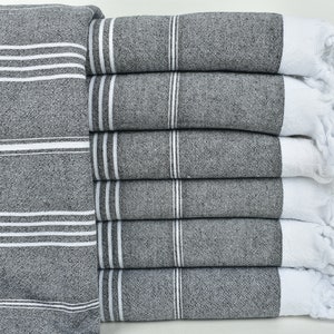 Monogram Beach Towel, Turkish Towels Beach, Black Towel, Striped Towel, Terry Towel, 36x71 Inches Personalized Beach Towel Adult,