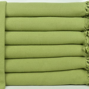 Custom Blanket, Bedcover, Khaki Green Blanket, Chevron Stonewashed Throw, 69x87 Inches Bed Cover, Turkish Throw, Camping Throw,