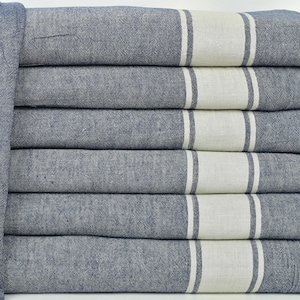 Turkish Bedspread, Sofa Blanket, Navy Throw, Striped Blanket, 60x71 Inches Blanket, Beach Throw, Decorative Blanket, Oversize Blanket,