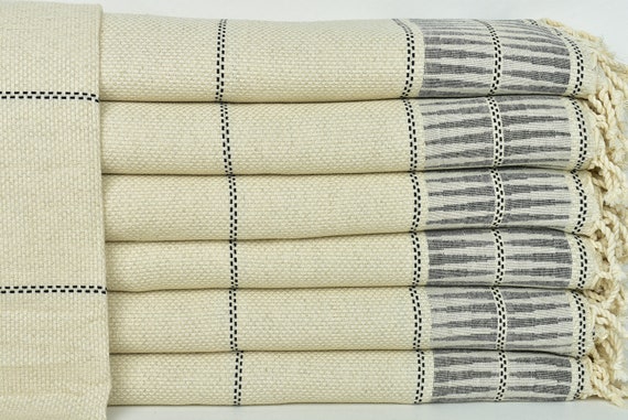 Wholesale Blankets Turkish Blanket Navy Throw Striped Blanket