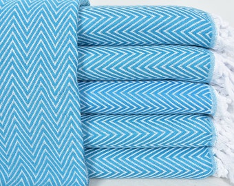 Turkish Throw, Boho Blanket, Wholesale Bedspread, Turquoise Bedspread, Home Decor Turkish Bedspread, Turkish Blanket, 79"x89" I-104