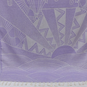 Wedding Gift Towel, Turkish Towel, Peshtemal Towel, Beach Towel, Soft Cotton Towel, Picnic Towel, Lilac Bath Towel, 40x70 inches Towel, H-03