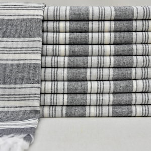 Bulk Towel Wholesale Towel 37&quot;x65&quot;  Turkish Peshtemal Black Towel Gift Towel Bath Towel Spa Towel Turkish Towels Thin Decorative Towel YR-02
