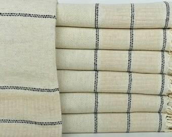 Custom Beach Towel, Turkish Beach Towel, Light Beige Towel, Striped Linen Towel, 40x71 Inches Cute Beach Towel, Turkey Towel, Pareo Towel,