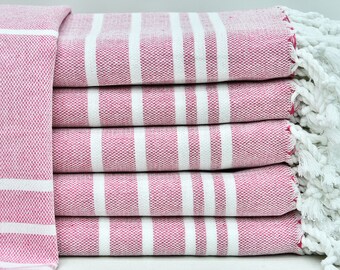 Turkish Hand Towel, Cotton Peshkir, Head Towel, Kitchen Towel, Face Towel, Turkish Towel, 20"x38" Small Towel, Wedding Gift Towel O-204