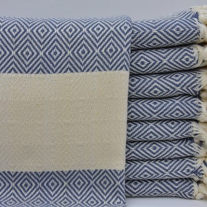 Turkish Hand Towel Tea Towel Blue Towel 25&quot;x40&quot; Kitchen Towel Dish Towel Face Towel Service Towel Turkish Peshkir Turkish Towel A-201