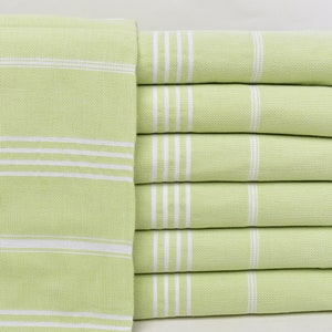 Custom Towel, Personalized Towel, Pistachio Green Towel, Striped Towel, 40x71 Inches Bridesmaid Favors, Holiday Towel, Picnic Towel,