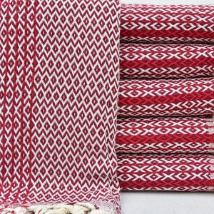 Turkish Towel Burgundy Towel Decorative Towel Bath Towel Pool Towel 40&quot;x70&quot; Turkish Peshtemal Beach Towel Shower Towel Massage Towel I-09