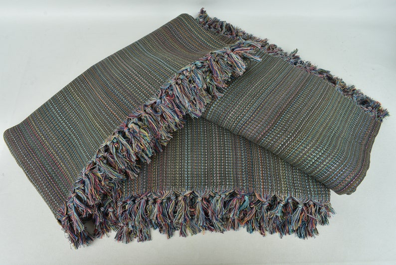 Tagesdecke , Türkische Tagesdecke , Khaki Grüne Decke, Bunte Decke, Handgewebte Tagesdecke , King Size Decke, Yoga Decke, Bild 6