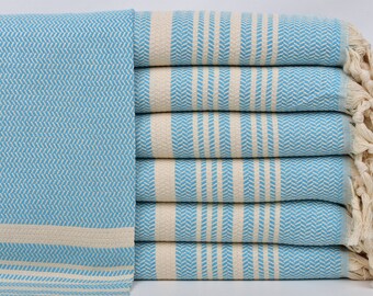 Kitchen Towel, Wedding Gift Towels, Turquoise Peshkir, Striped Dishcloth, 18x40 Inches Personalized Gifts, Decorative Napkin,