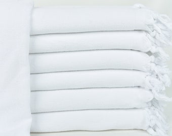 Toalla de playa bordada, toalla de playa personalizada, toalla blanca, toalla lisa, toalla de felpa, toallas a granel de 36 x 67 pulgadas, toalla orgánica,