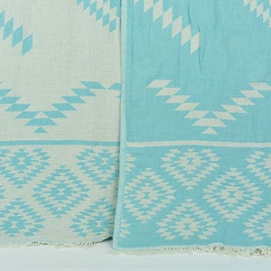 Turkish Throw Blanket, Wedding Gift Blankets, Turquoise Blanket, Kilim Blanket, 56x83 Inches Blanket, Beach Blanket, Bedding Throw,