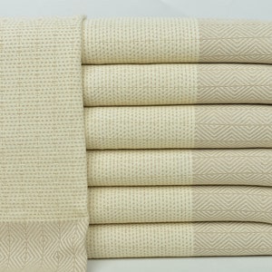 Wedding Gift Towels, Personalized Turkish Hand Towel, Beige Towel, Diamond Towel, 18x36 Inches Gift For Her, Travel Towel, Guest Towel,