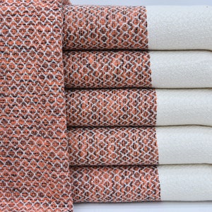 Asciugamano turco, asciugamano regalo di nozze, 40 "x78", asciugamano dal design speciale, asciugamano da bagno morbido, telo mare, asciugamano decorativo, asciugamano arancione T-15
