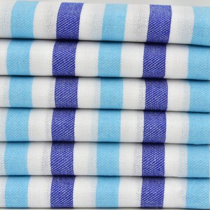 Blue Turquoise Striped Towel Hammam Peshtemals Art Towel Anatolian Towel Turkey Towel Peshtemal Turkish Towel 40&quot;x70&quot; Turkish Peshtemal I-01