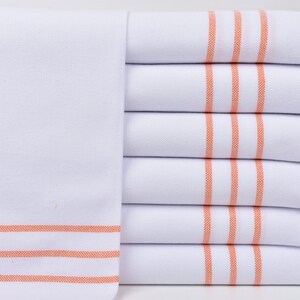 Small Towel, Dish Towel, Orange Napkin, Striped Washcloth, 24x40 Inches Monogrammed Towel, Owen Napkin, Guest Washcloth, Gift Dishcloth,