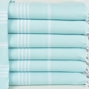 Turkish Beach Towel,  Turkish Towel Bulk, Mint Towel, Striped Towel, 40x71 Inches Yoga Mat Towel, Fouta Towel, Tablecloth Towel,