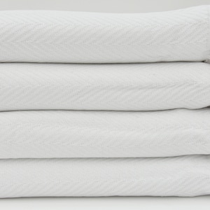White Blanket Soft Blanket Warm Blanket Full White Bedspread Turkish Bedspread Organic Blanket Turkish Blanket 79&quot;x89&quot; Turkish Throw I-104