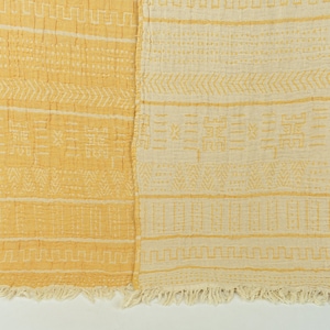 Turkish Throw Blanket, Home Decor Blanket, Yellow Blanket, Ethnic Design Blanket, 56x75 Inches Bed Cover, King Size Throw, Decor Throw,