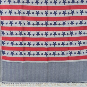 Personalized Turkish Towel, Turkish Beach Towel Personalized, Navy Blue-Red Towel, Striped Towel, 36x67 Inches Gifts for Parents on Wedding