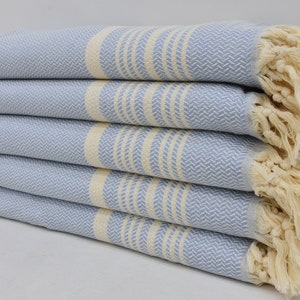 Organic Towel, Cotton Hand Towel, Turkish Towel, Wedding Gift Towel, Kitchen Decor Towel, Baby Blue Towel, 18&quot;x36&quot; Hand Towel, YR-202