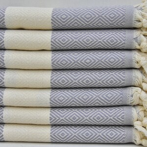 Hand Towel Gray Napkin Towel Kitchen Decorative Towel Dish Towel  Turkish Hand Towel 18&quot;x40&quot; Turkish Towel Peshkir Towel Napkin Towel A-201