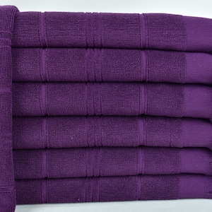 Custom Tea Towel, Bathroom Hand Towel, Purple Towel, Striped Towel, Terry Towel, 18x40 Inches Turkish Towel, Gift Towel, Turkey Towel,