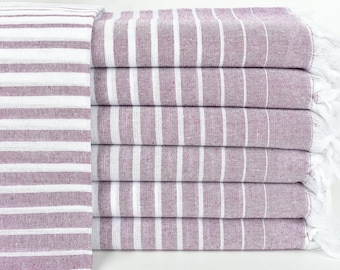 Personalized Gift for her, Personalized Towel, Damson Towel, Striped Towel, 40x69 Inches Wedding Gifts, Scarf Towel, Sarong Towel,