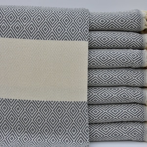 Bulk Towel Wholesale Towel Turkish Beach Towel Turkish Towel 40"x70" Bath Towel Turkish Peshtemal Gray Towel Hammam Towel A-01