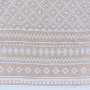 Hammam Peshtemal, Turkish Bath Towel, Chic Beach Towel, Wedding Gift Towel, Organic Cotton Towel, Brown Bath Towel, 36x63 inches Towel, U-18