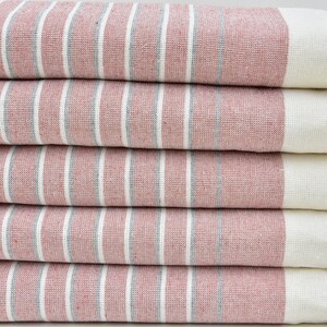 Turkish Towel Beach Towel Bath Towel Handmade Towel 40&quot;x65&quot; Turkish Peshtemal Red Terry Towel Picnic Towel Bohemian Towel Fitness Towel M-03