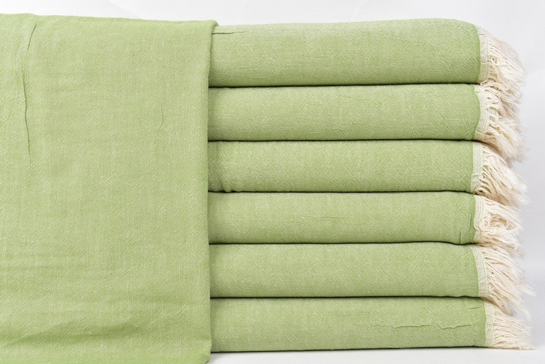 結婚祝いのタオル、名入れタオル、グリーンペシュキール、無地タオル、24x40インチ、彼女へのギフト、装飾ペシュキール、ギフトタオル、ティータオル、 画像 1