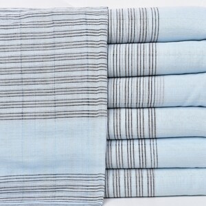 Personalized Towel, Turkish Bath Towel, Baby Blue-Black Towel, Striped Peshtemal, 38x71 Inches Wedding Gift Ideas, Gym Towel,