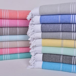 Spersonalizowany ręcznik, Ręcznik turecki, Ręcznik kąpielowy, Pasiasty pesztemal, Ręcznik frotte, 36x67 cali Bawełniany pesztemal, Kocyk dziecięcy,