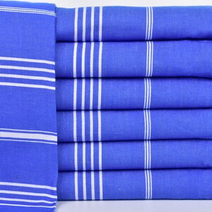 Toallas de regalo de boda, toalla personalizada, toalla azul Sax, peshtemal a rayas, toalla turca de 38 x 73 pulgadas para baño, peshtemal festivo,