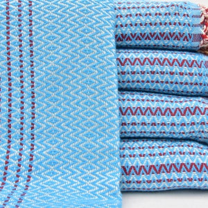 Small Diamond Design Towel Turquoise Towel 40&quot;x70&quot; Hammam Towel Handmade Towel Peshtemal Towel Handmade Towel Beach Peshtemals Towel I-09
