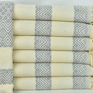 Christmas Gift Towel,  Gift for Her, Gray Towel, Diamond Towel, 40x71 Inches Monogram Towels, Sauna Towel, Summer Towel, Picnic Towel,