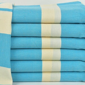 Turkish Towels Beach, Custom Turkish Towel, Turquoise Towel, Striped Towel, 40x71 Inches Organic Beach Towel, Bulk Order Towel,