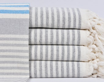 Small Towel, Turkish Towel, Face Towel, Striped Dishcloth, 20x40 Inches Cotton Towel, Bridesmaid Gift , Fitness Towel, Tea Dishcloth,