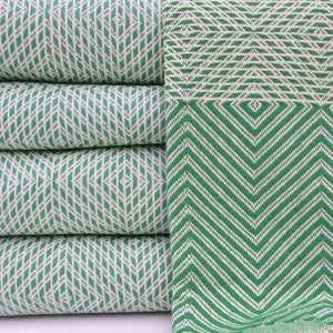 Turkish Throw Turkish Beach Blanket 100% Cotton Blanket Handmade Blanket Sofa Cover Turkish Blanket Turkish Bedspread Throws 75&quot;x91&quot; B-102
