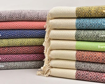 Hand Towel, Turkish Towel, Kitchen Towel, Dİamond Peshkir, 18x40 Inches Cotton Washcloth, Personalized Towel, Wholesale Napkin,