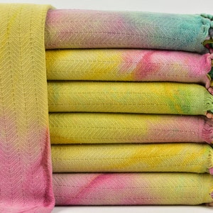 Home Decor Blanket, Wedding Gift Blankets, Chevron Tie Dye Throw, 67x91 Inches Wedding Gift Blanket, Turkey Bedspread, Couch Blanket,